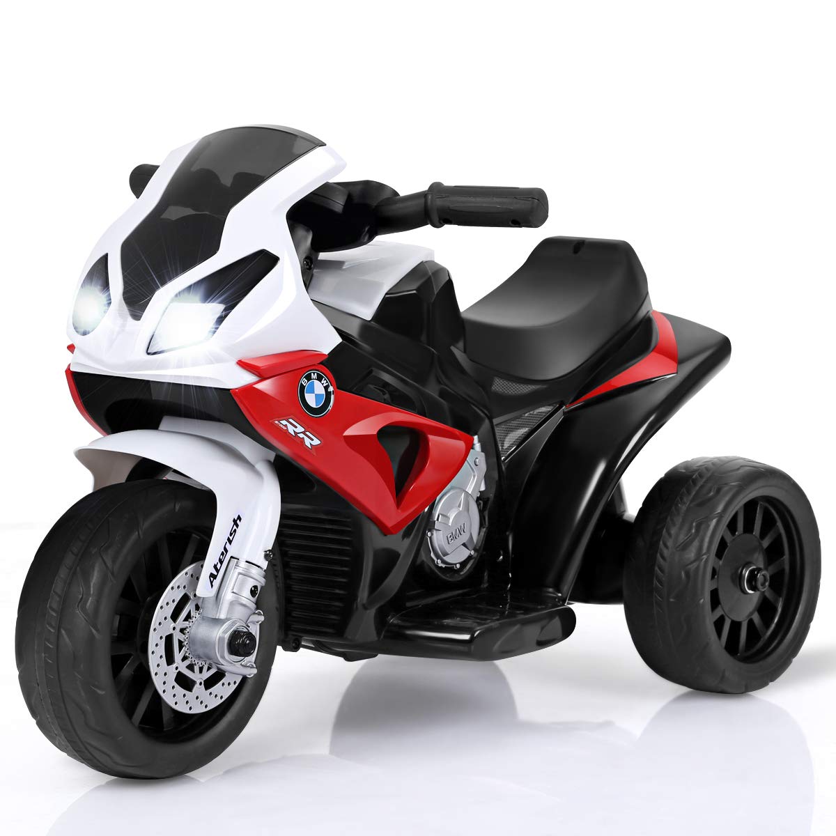 Costzon Kids Ride on Motorcycle, Licensed BMW 6V Battery Powered 3 Wheels Motorcycle Toy for Children Boys & Girls