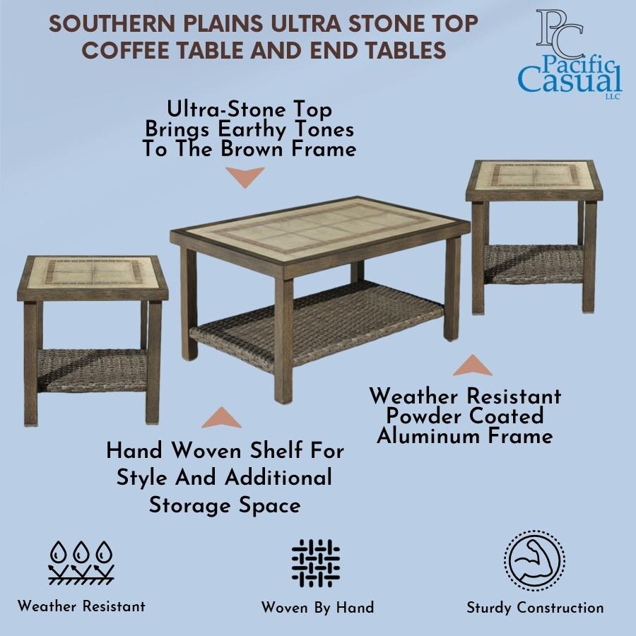 Southern Plains 6pc Woven Deep Seating Set