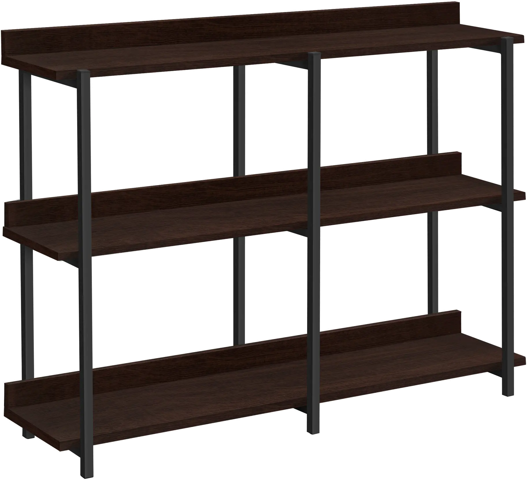 Cameron Dark Brown 3-Tier Console Table