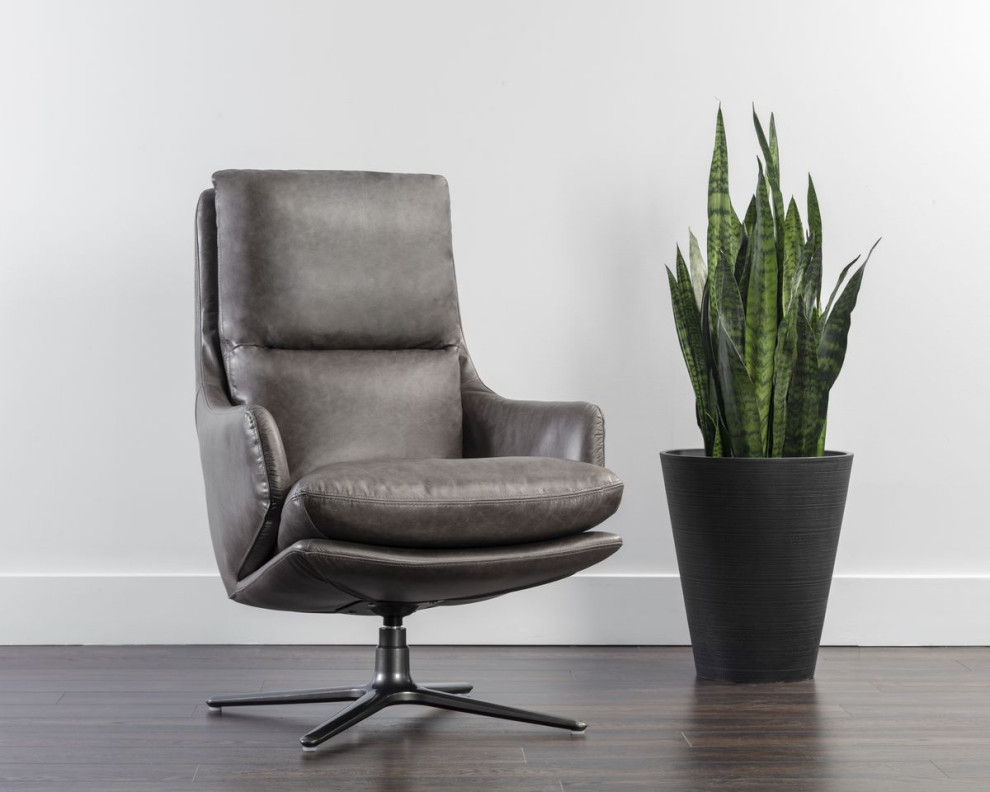 Sunpan 5West Cardona Swivel Lounge Chair   Transitional   Armchairs And Accent Chairs   by Unlimited Furniture Group  Houzz