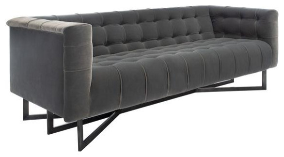 Wesson Modern Tufted Sofa   Transitional   Sofas   by Peachtree Fine Furniture  Houzz