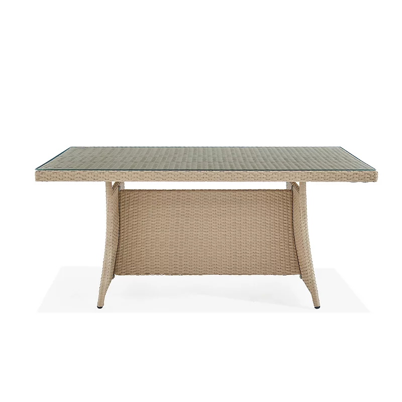 Alaterre Furniture Canaan Wicker Outdoor Coffee Table