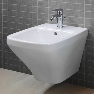 Duravit DuraStyle Round Wall-Mounted Bidet in White 2286150000