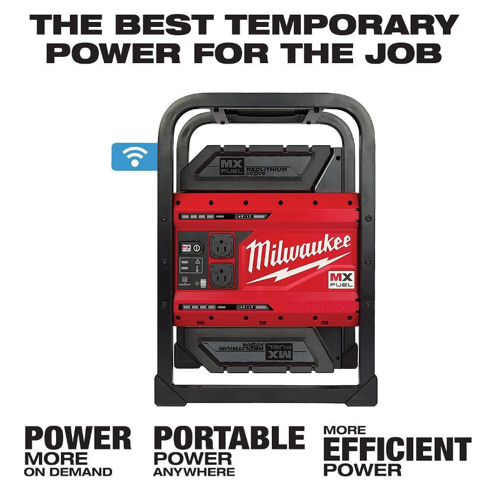 MW MX FUEL 3600-Watt1800-Watt Lithium-Ion Battery Powered Push Start Portable Power Station Battery Generator MXF002-2XC