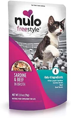 Nulo Freestyle Sardine and Beef in Broth Cat Food Topper