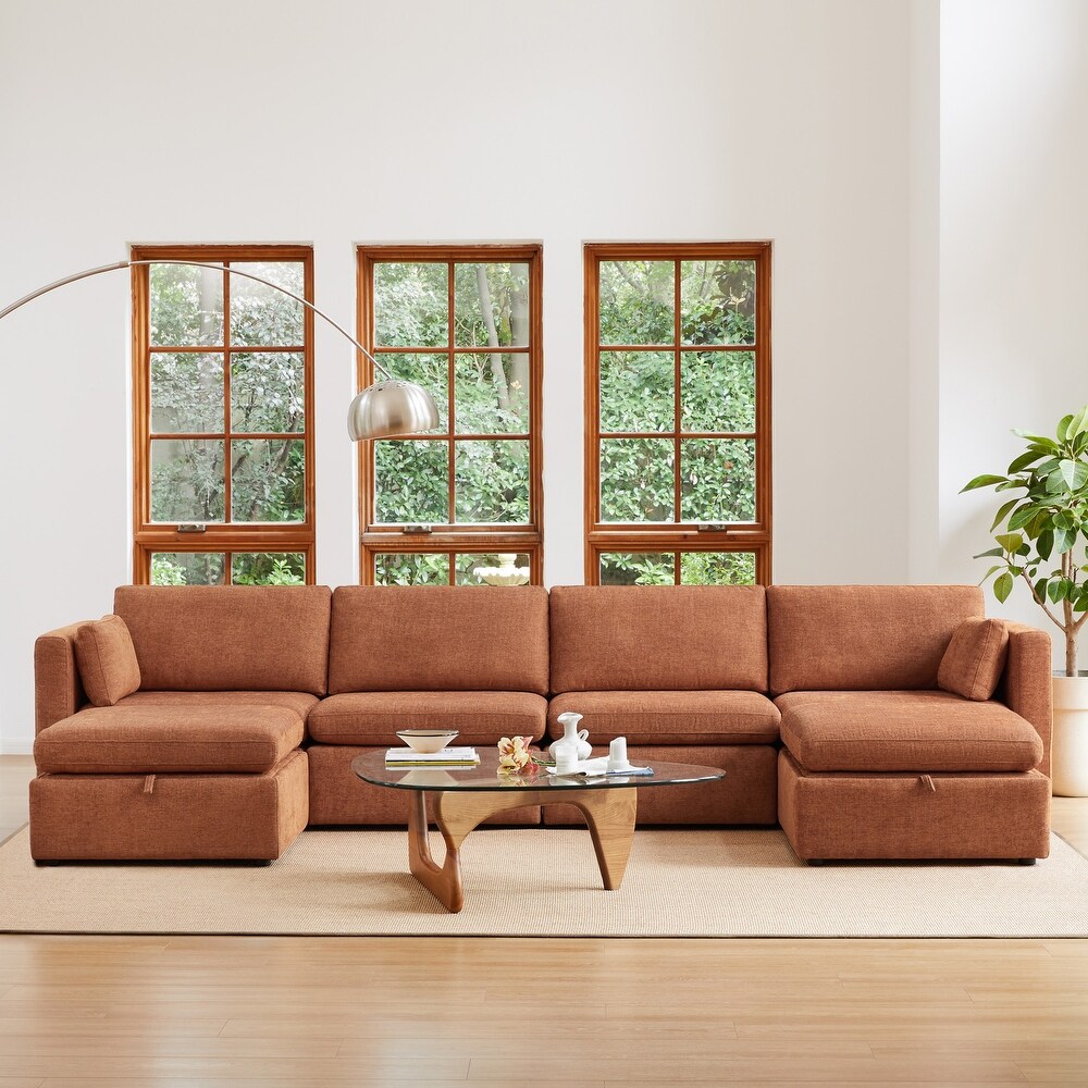 Celia Oversized Modular Sectional Fabric Sofa Set