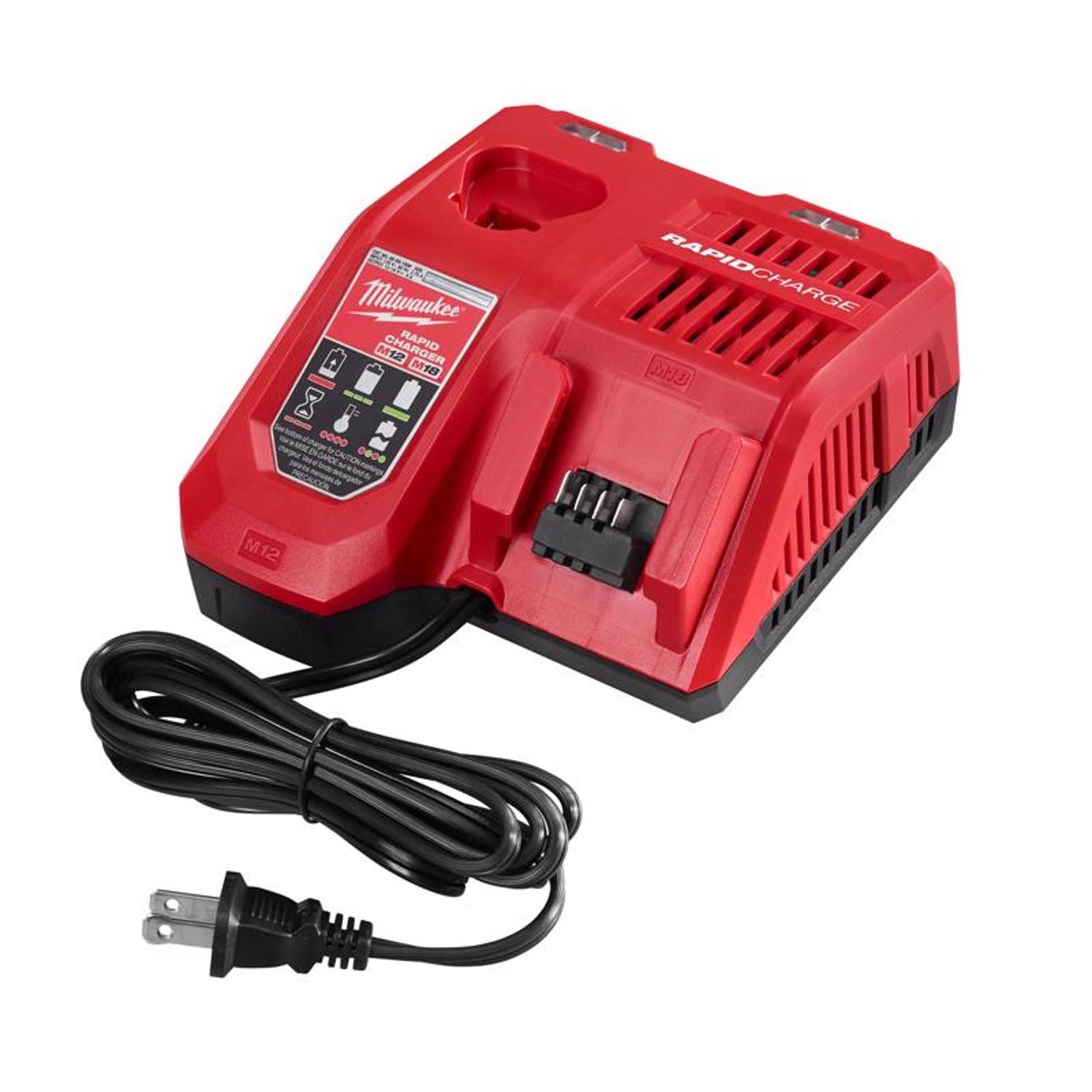 MW M18/M12 18 V Lithium-Ion Battery Rapid Charger