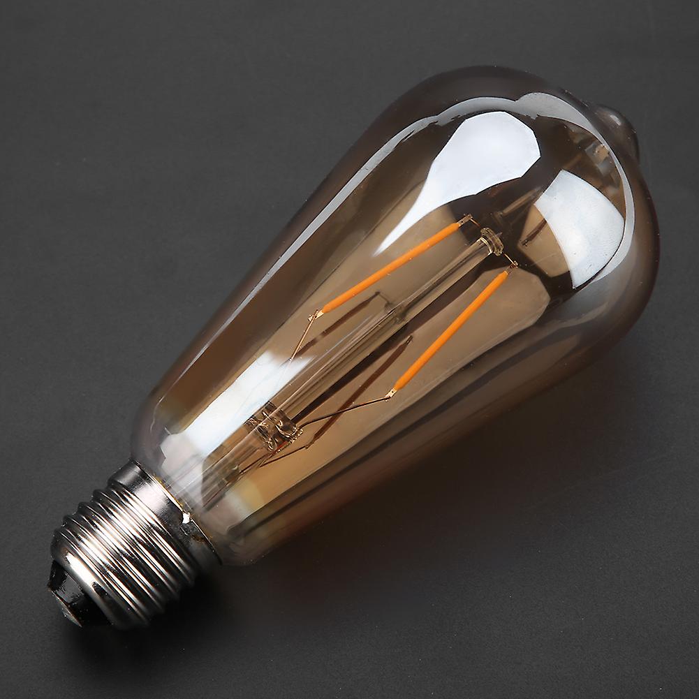 E27 Brown Glass Retro Led Light Lamp Bulb Lighting Decoration For Coffeehouse 2w