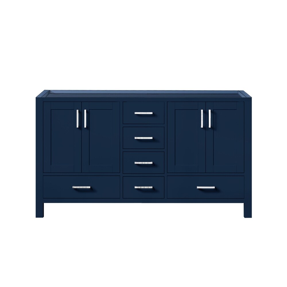 Jacques 60 in. W x 22 in. D Navy Blue Double Bath Vanity