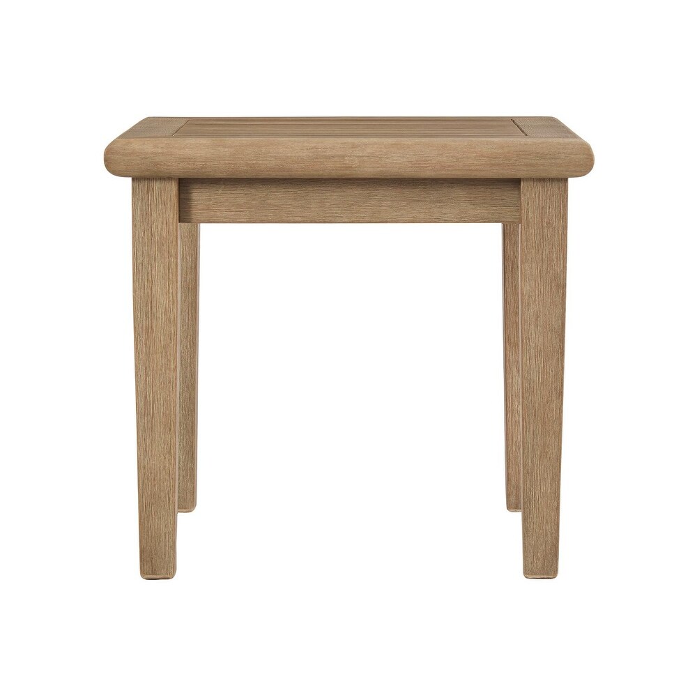 Signature Design by Ashley Gerianne Outdoor Brown Square End Table   24\