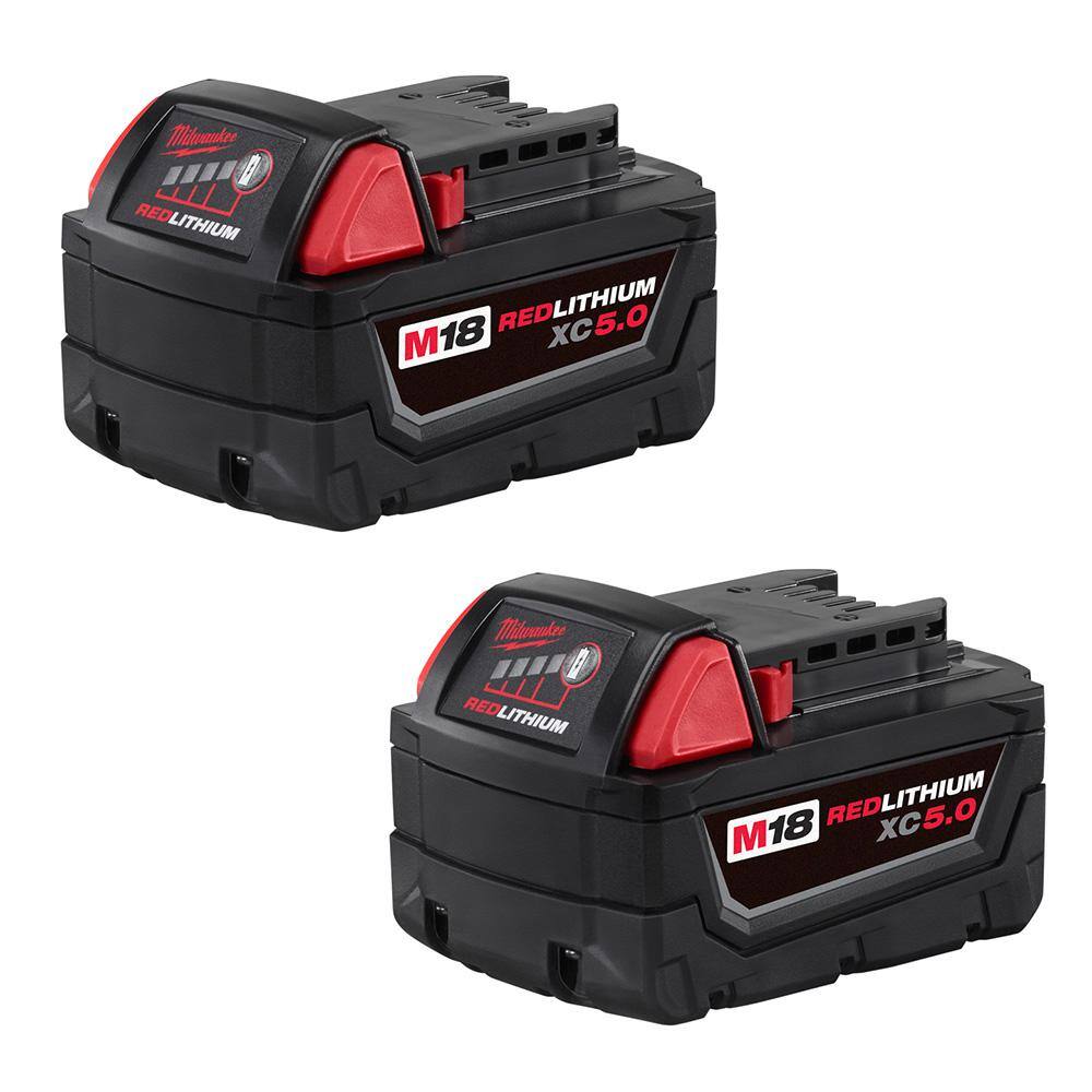 MW M18 18V Lithium-Ion XC Extended Capacity Battery Pack 5.0Ah (6-Pack) 48-11-1852