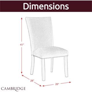 Cambridge Solano Grey Dining Set (Set of 7) 982004-7PC-GRY