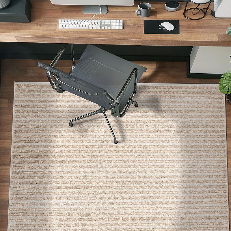 World Rug Gallery Contemporary Striped Area Rug