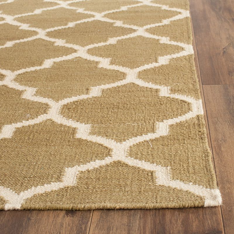 Safavieh Dhurries Medallion Handwoven Flatweave Wool Rug