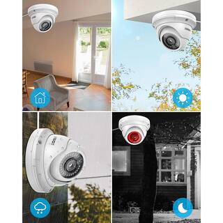 ZOSI ZM4295E 5MP PoE Add-on IP Wired Security Camera Only Compatible with same brand NVR Model 4IPC-4295E-W-C