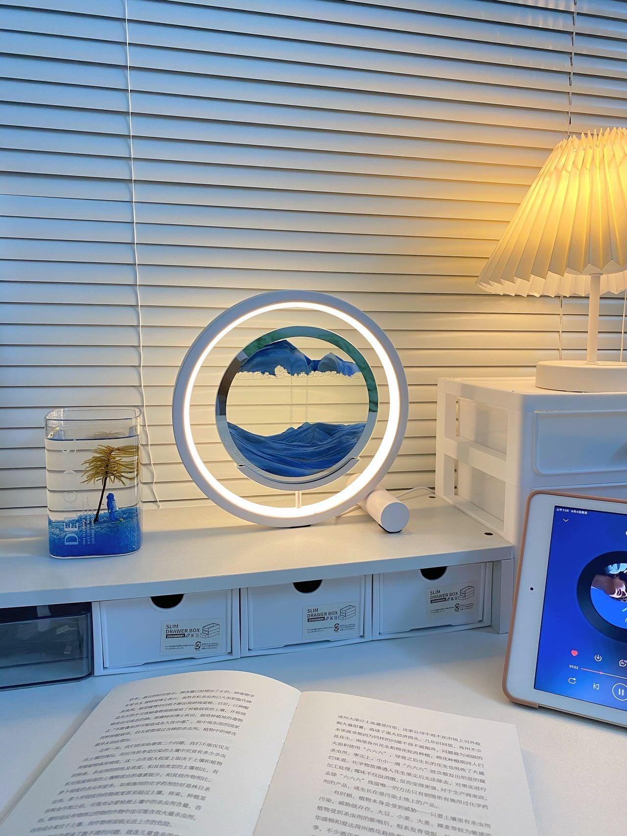 Relaxing Sand Built-in Battery Table Lamp