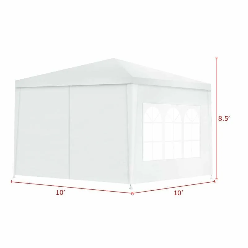 10' x 10' Outdoor Canopy Tent Party Tent With Side Walls