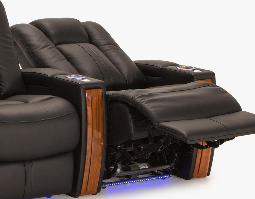 Seatcraft Monaco Leather Home Theater Seating Power Recline   Contemporary   Theater Seating   by Stargate Cinema  Houzz