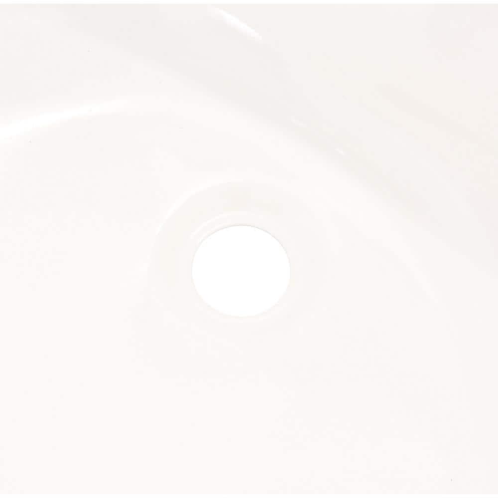 Bootz Industries Kona 54 in x 30 in Soaking Bathtub with Left Drain in White