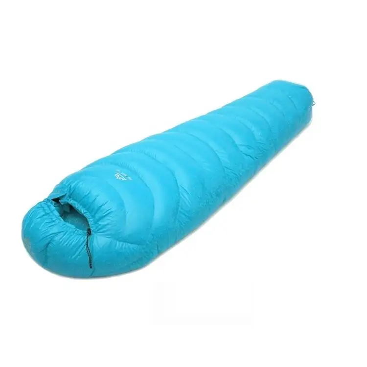 Mummy Down Sleeping Bag 3 Season Ultralight Sleeping Bag with Thermal Pocket Hood  Zippered Opening in Footbox. Lightweight