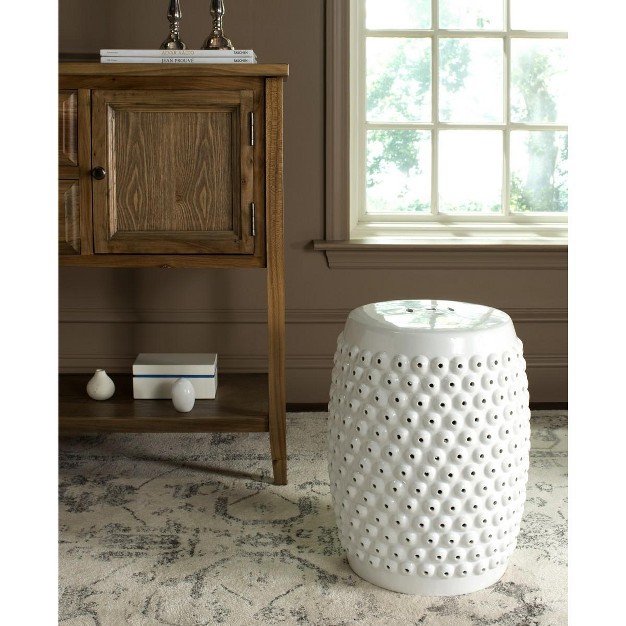 Stella Nail Head Ceramic Garden Stool Safavieh