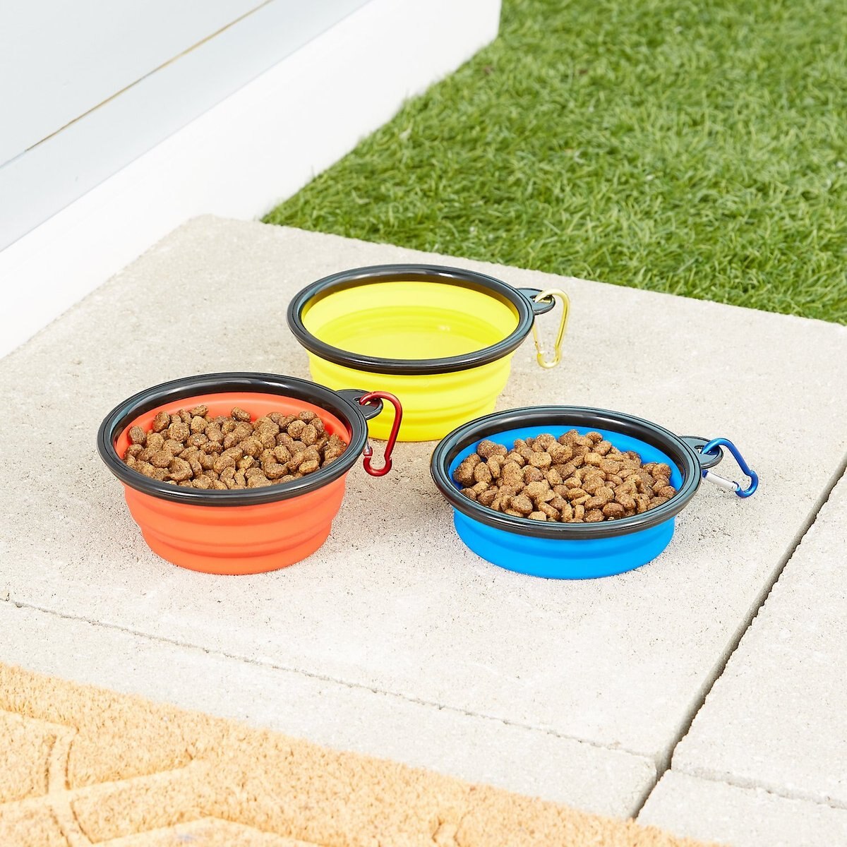 Mr. Peanut's Premium Collapsible Silicone Dog and Cat Bowls