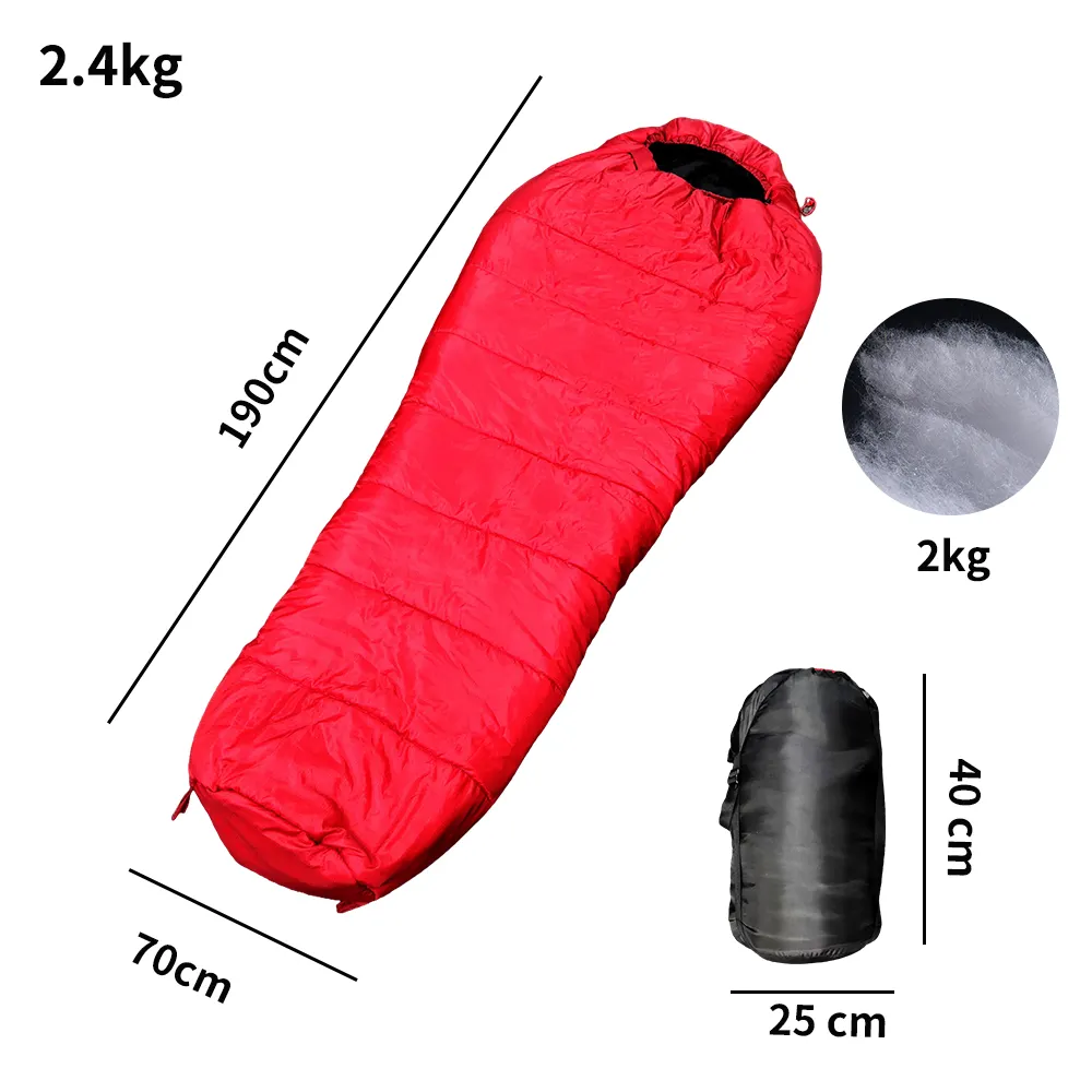 Factory Price Custom Outdoor Camping Mommy style Nylon fabric Winter Sleeping Bag