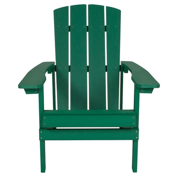 Outdoor AllWeather Poly Resin Wood Adirondack Chair