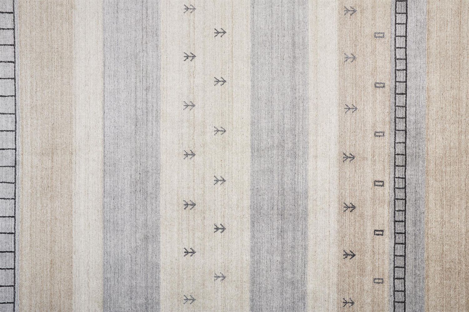 Yurie Beige and Gray Rug by BD Fine