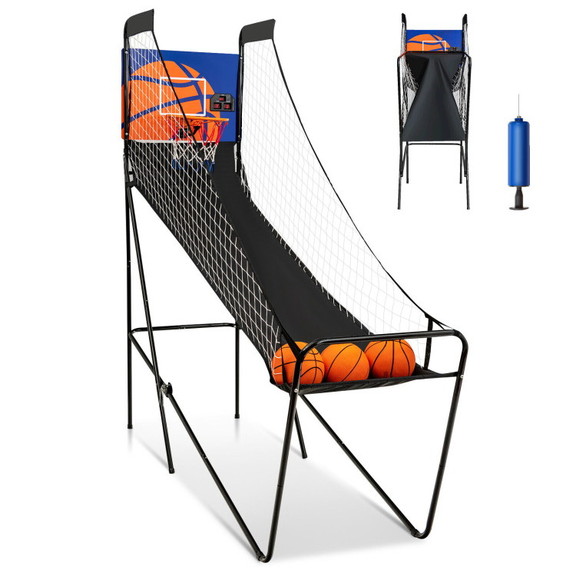 Costway 75138604 Foldable Single Shot Basketball A...