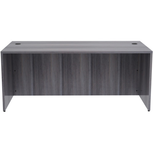 Lorell Weathered Charcoal Laminate Desking Desk Shell (69550)