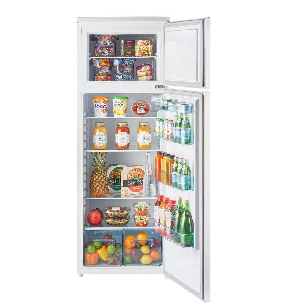 Unique Appliances Off-Grid 23.8 in. 13 cu. ft. 370L Solar DC Top Freezer Refrigerator in White UGP-370L W