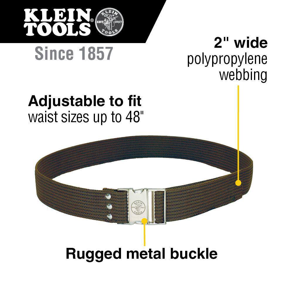 Klein Tools Webbed-Polypropylene Adjustable Tool Belt 5225