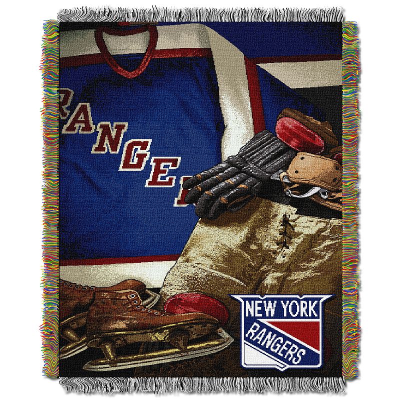 New York Rangers Vintage Throw Blanket