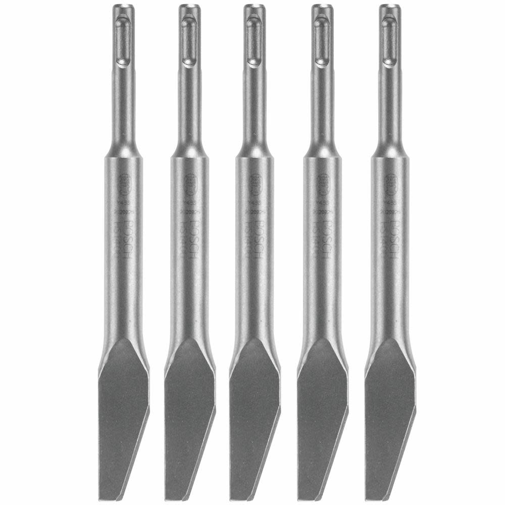 Bosch 5 pc. 1/8 In. Mortar Knife SDS-plus Bulldog Xtreme Hammer Steel HS1402B5 from Bosch