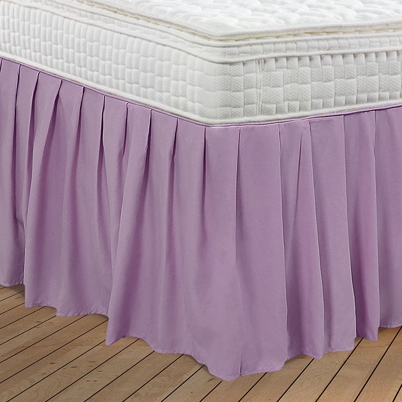 Polyester Ruffled Durable Solid Bed Skirt with 16 Drop 1 Pc Twin 39 x 75