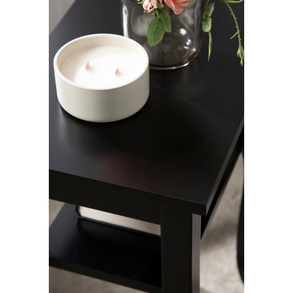 Kate and Laurel Lillian Wood Side Table - 18x12x24