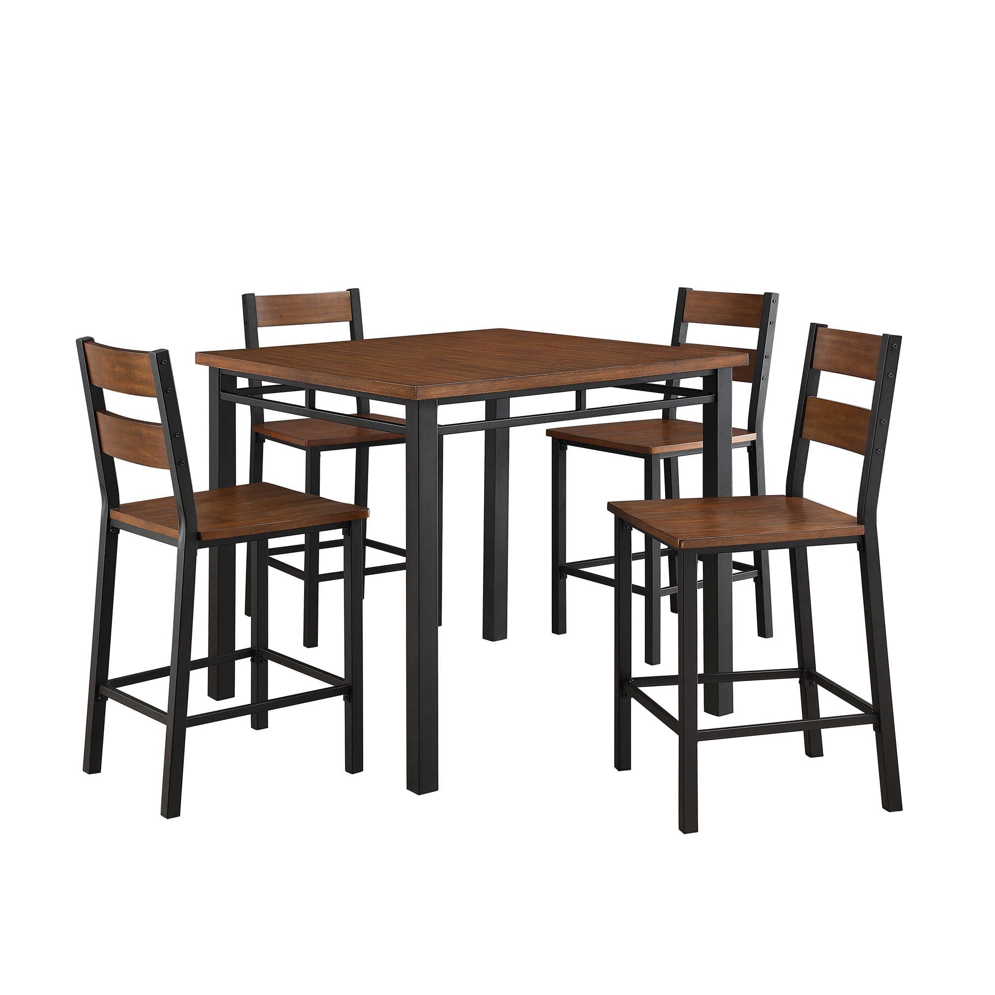 Better Homes & Gardens Austen 5-Piece Counter Height Dining Set, Vintage Oak