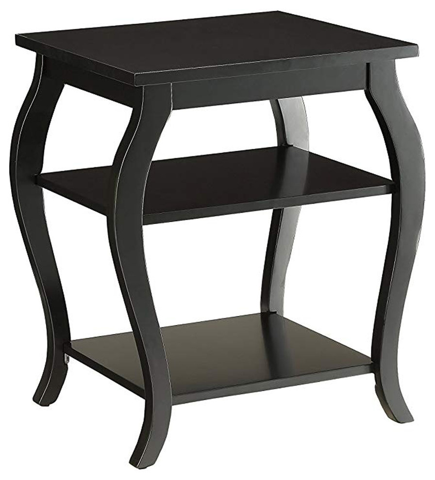 Becci End Table  Black   Transitional   Side Tables And End Tables   by BuyDBest  Houzz