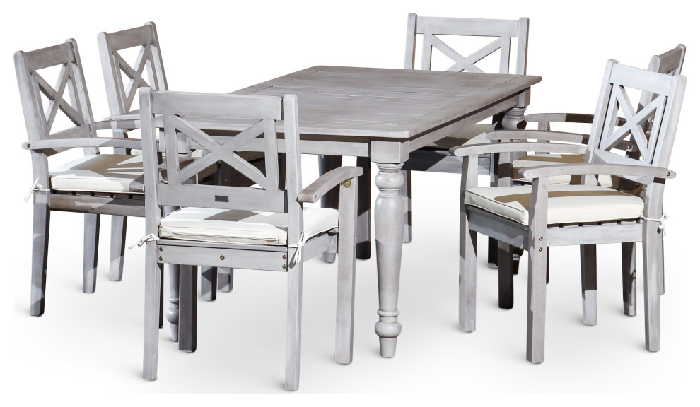 DTY Outdoor Living Castlewood Canyon Dining Set   French Country   Outdoor Dining Sets   by DTYStore  Houzz