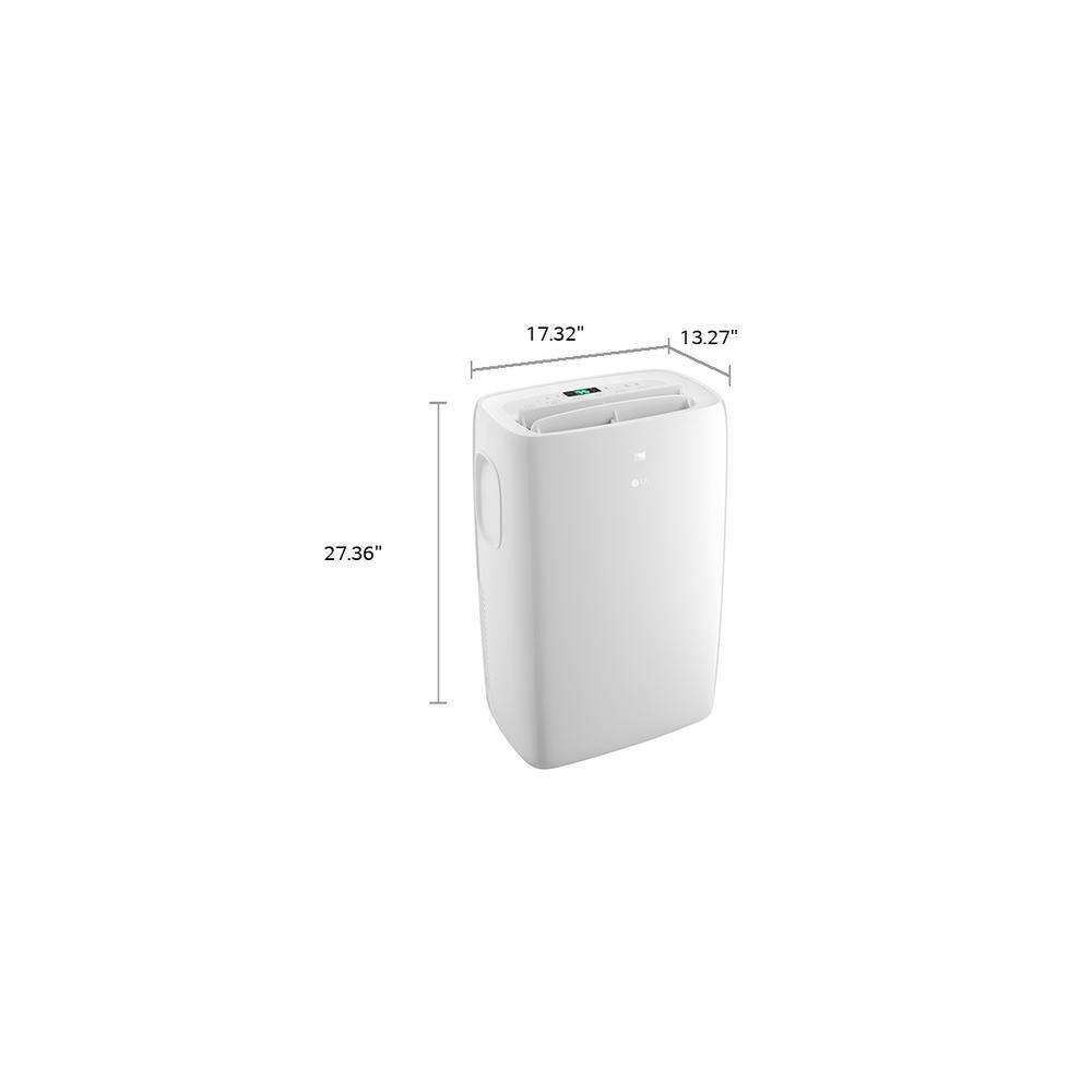 LG 6000 BTU (DOE) 115-Volt Portable Air Conditioner LP0621WSR Cools 250 Sq. Ft. with Dehumidifier Function and LCD Remote LP0621WSR