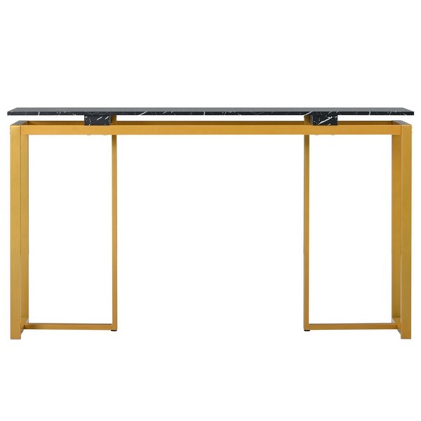 Modern Console Table Entryway Table with Metal Frame