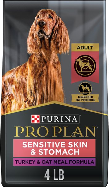 Purina Pro Plan Sensitive Skin and Stomach Adult w/Probiotics Turkey and Oat Meal Formula High Protein Dry Dog Food