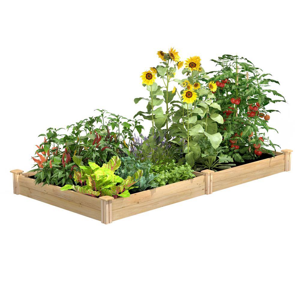 Greenes Fence 4 ft. x 8 ft. x 7 in. Original Cedar Raised Garden Bed RC48967