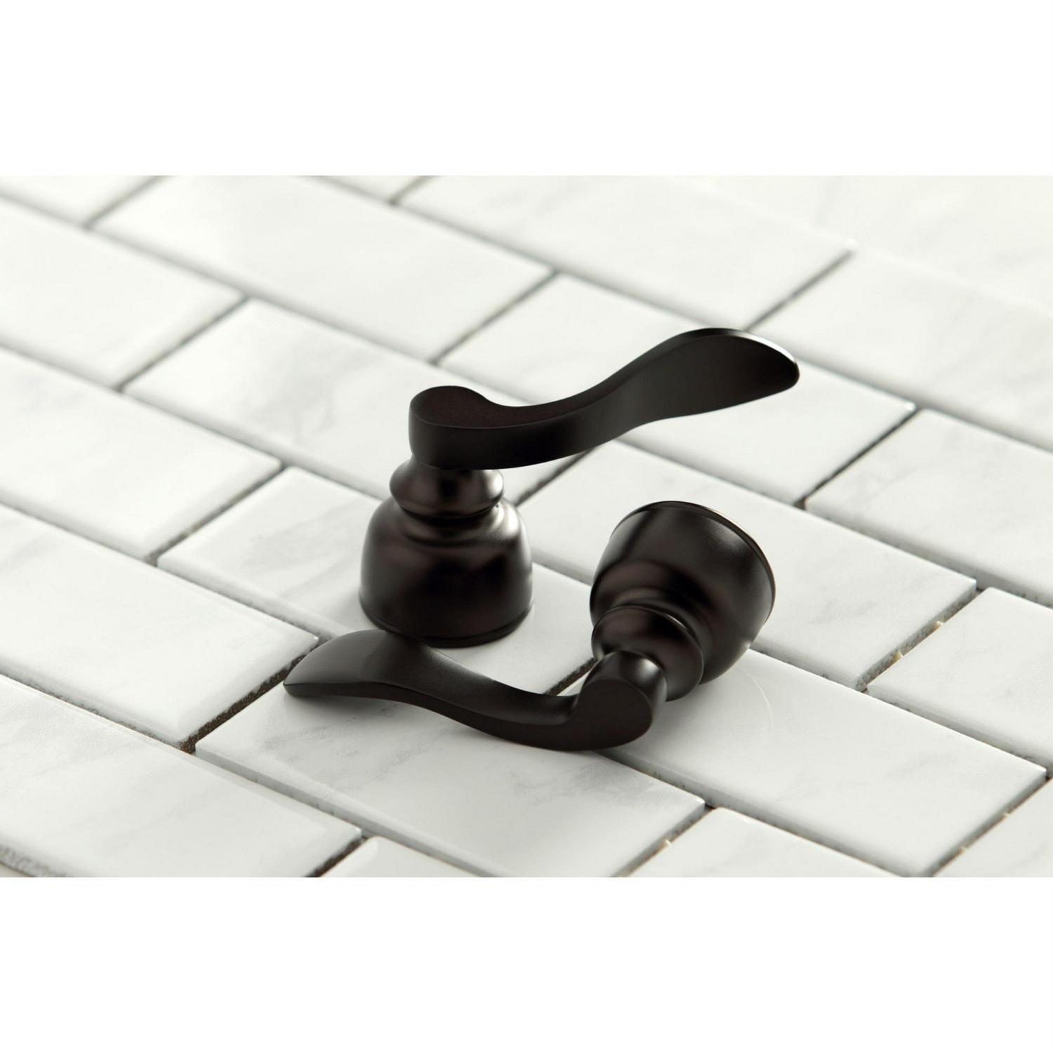 Kingston Brass FB7795NFLSP NuWave French 8-Inch Centerset Kitchen Faucet with Sprayer， Oil Rubbed Bronze