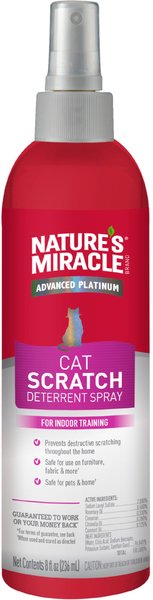 Nature's Miracle Advanced Platinum Cat Scratch Deterrent Spray， 8-oz bottle