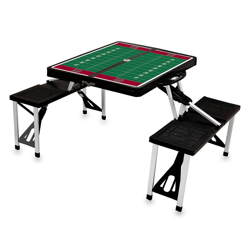 Picnic Time South Carolina Gamecocks Picnic Table Portable Folding Table with Seats