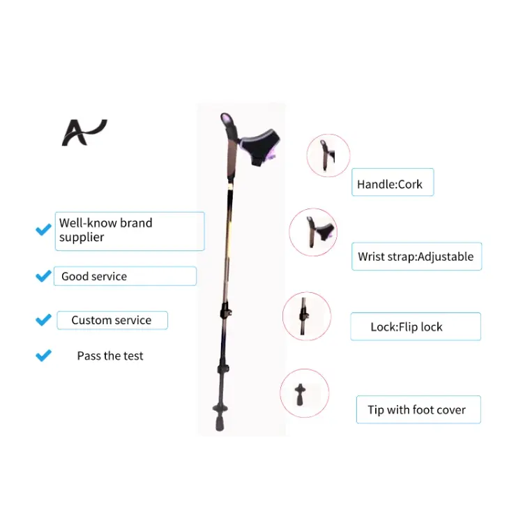 Self Defense Trekking Stick Telescoping 3 Section Nordic Walking Stick Foldable Carbon Camping   Hiking Tungsten 24 Hours 135