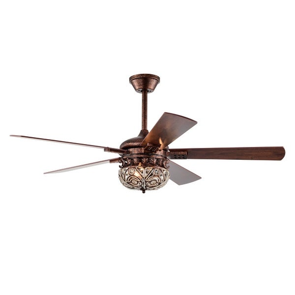 Laylani 52 Inch Antique Copper Ceiling Fan 2 Light with Remote Shopping - The Best Deals on Ceiling Fans | 39425273