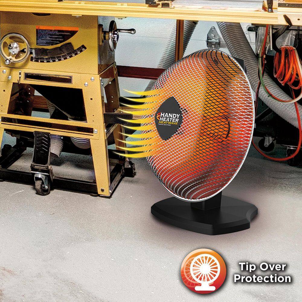 1200-Watt Electric Ceramic Parabolic Space Heater HEATP-MC1